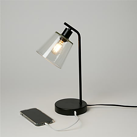 Dormify Ari Charging Desk Lamp, Black