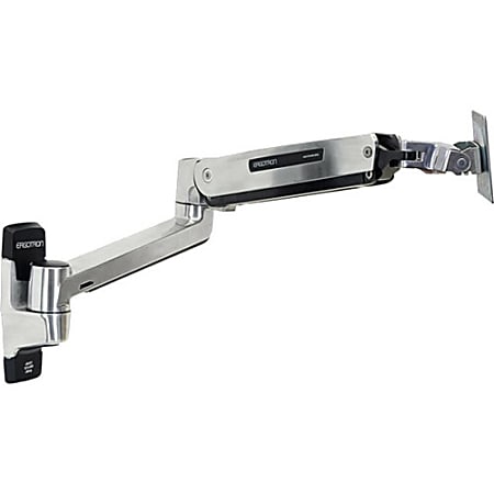 Ergotron Mounting Arm for Flat Panel Display, All-in-One Computer - Polished Aluminum - Adjustable - 46" Screen Support - 45383026