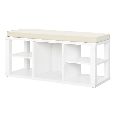 Ameriwood™ Home Parsons Storage Bench, 18”H x 36-13/16”W x 15-3/8”D, White