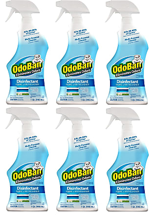 OdoBan Odor Eliminator Disinfectant Spray, Fresh Linen Scent,
