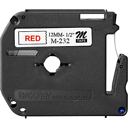 Brother P-touch Nonlaminated M Series Tape Cartridge - 1/2