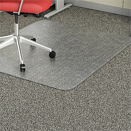 Lorell® Economy Studded Chair Mat, 46" x 60"