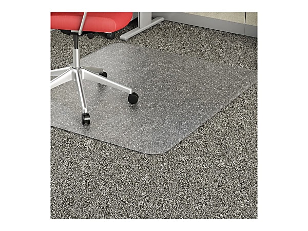 Lorell® Economy Studded Chair Mat, 46" x 60"