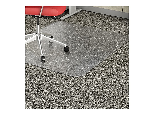 Lorell® Economy Studded Chair Mat, 46&quot; x 60&quot;
