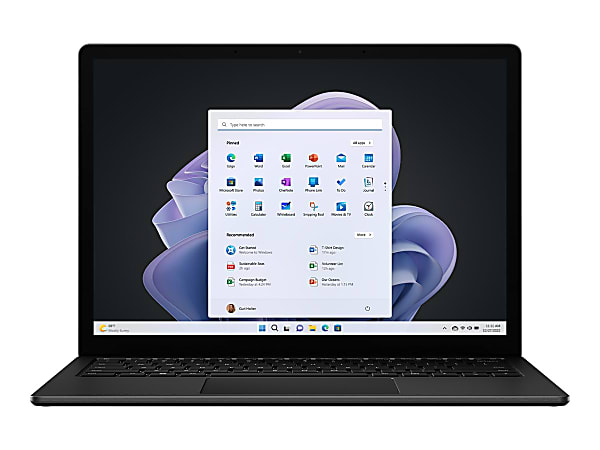 Microsoft® Surface 5 Laptop, 15" Touchscreen, Intel® Core™ i7, 16GB Memory, 512GB Solid State Drive, Matte Black, Windows® 11 Home