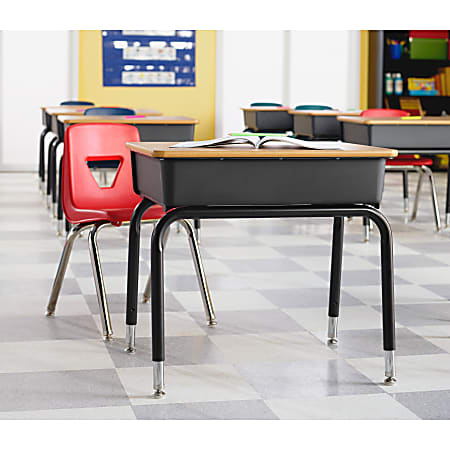 Lorell Classroom Student Book Box Student Desk 18 W Medium Oak Office Depot