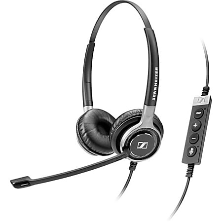 Sennheiser Century SC 660 USB CTRL Headset - Stereo - USB - Wired - 150 Hz - 6.80 kHz - Over-the-head - Binaural - Supra-aural - 9.51 ft Cable - Noise Cancelling Microphone - Black