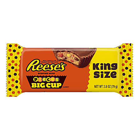 Reese's Peanut Butter Cup With Reese's Pieces, King Size, 2.8 Oz