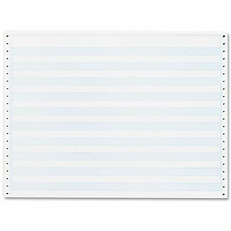 Sparco Continuous Paper 15 x 11 20 Lb Blue Bar Carton Of 2400 Forms ...
