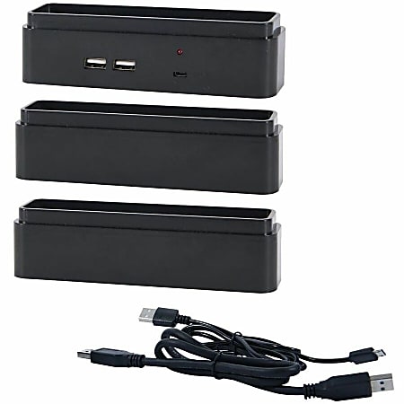 DAC Stax Monitor Riser Block Kit with 2 USB Charging Ports - 6 DAC Stax Monitor Riser Block Kit with 2 USB Charging Ports - 6
