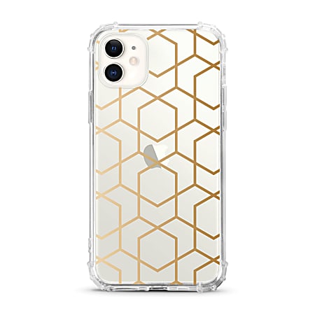 OTM Essentials Tough Edge Case For iPhone® 11, Geometric Gold, OP-ACP-Z120A