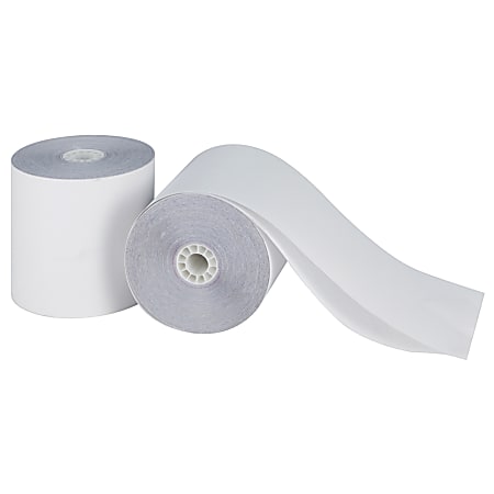 Office Depot® Brand 2-Ply Paper Rolls, 3" x 100', White, Carton Of 50