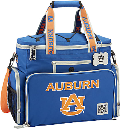 Overland Mobile Dog Gear NCAA Week Away Bag, 12”H x 8”W x 16-1/2”D, Auburn Tigers
