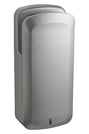 Alpine OAK High-Speed Commercial 120V Touchless Electric Hand Dryer, 27.5"H x 11.75"W x 7.25"D, Gray