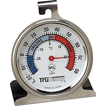 2 Pack Refrigerator Freezer Thermometer Large Dial