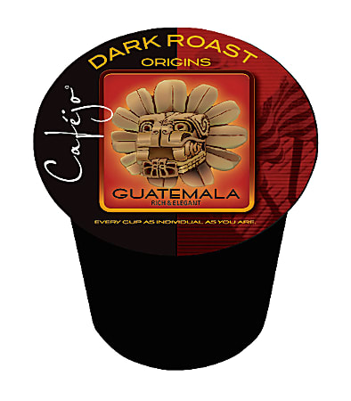 Cafejo® Guatemala Single-Serve Coffee Pods, 0.5 Oz, Carton Of 24