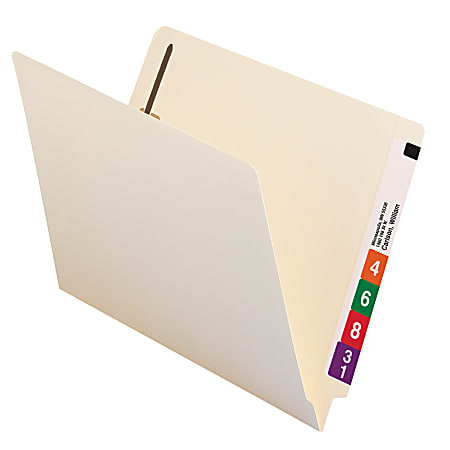 Smead® Shelf-Master® End-Tab Fastener Folders, Straight Cut,