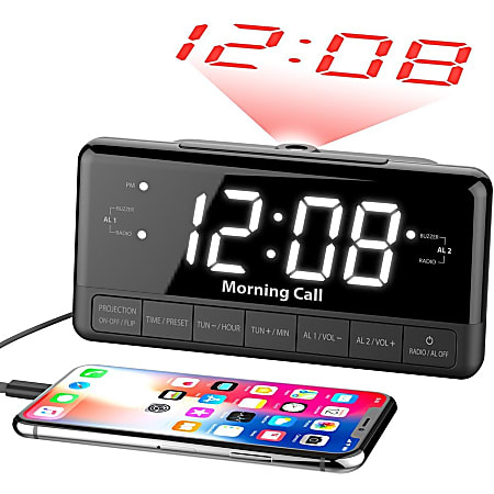 iLuv Clock Radio - 2 x Alarm - USB