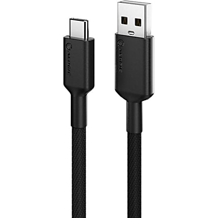 ALOGIC Elements PRO USB-C to USB-A Cable - Male to Male - 1m - USB 2.0 - 3A - 480Mbps - Black - 3.28 ft USB/USB-C Data Transfer Cable  - ELPCA201BK