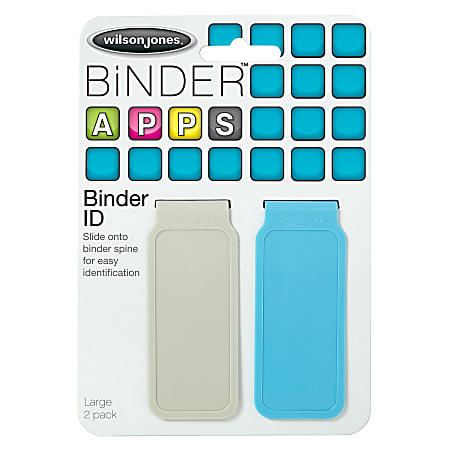 Wilson Jones® Binder IDs, W20239, Assorted, Pack Of 2