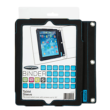 Wilson Jones® Tablet Holder For Binders, Black/Blue