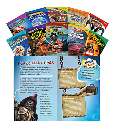 Teacher Created Materials TIME FOR KIDS® Nonfiction Book Set, Set 1, Set Of 10 Books, Grade 5