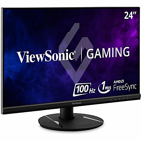 ViewSonic VX2416 24" 1080p 1ms 100Hz Gaming Monitor, FreeSync