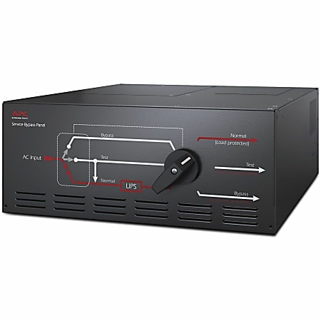 APC Service Bypass Panel - Bypass switch (rack-mountable) - AC 200/208/220/230/240/380/400 V - 20000 VA - output connectors: 2 - black -  - SBP20KP