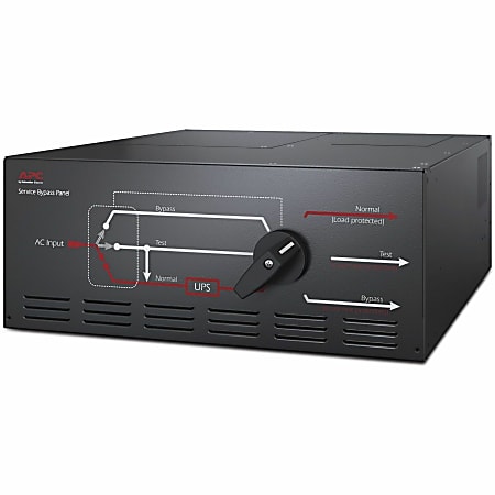 APC Service Bypass Panel - Bypass switch (rack-mountable) - AC 200/208/220/230/240/380/400 V - 20000 VA - output connectors: 2 - black - for P/N: SURT10000XLT-1TF, SURT10000XLT-2TF3-D, SURT14KRMXLJ, SURT18KRMXLJ, SURT20KUXI-IN