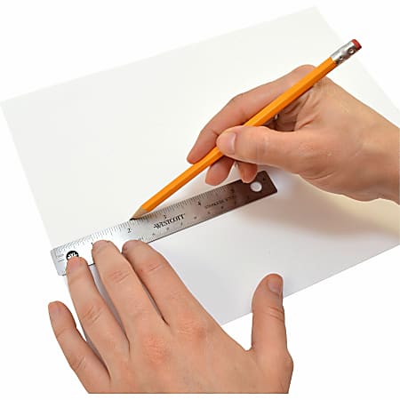 Westcott Stainless Steel Rulers 6 L x 0.8 W Stainless Steel Pack Of 12 ...