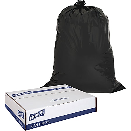 Genuine Joe Contractor Cleanup Trash Bags 42 Gallons 33 x 48 Black Box Of  20 - Office Depot