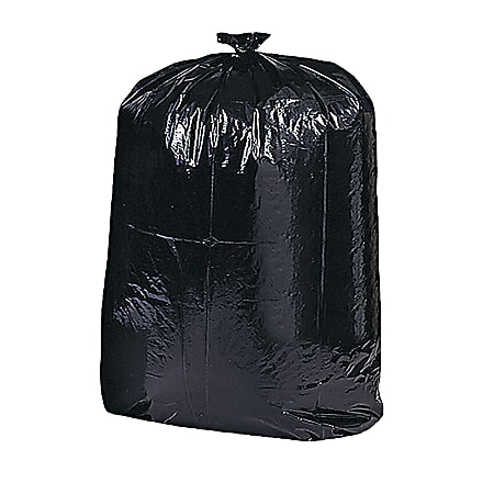 Genuine Joe Contractor Cleanup Trash Bags, 42 Gallons, 33" x 48", Black, Box Of 20