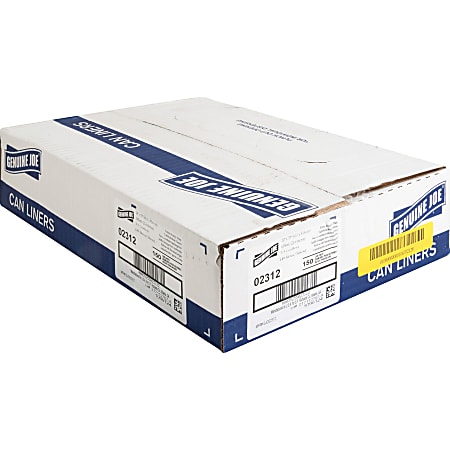 Genuine Joe 75percent Recycled Heavy Duty Contractor Trash Bags 13 Gallons  24 x 31 White Box Of 150 - Office Depot