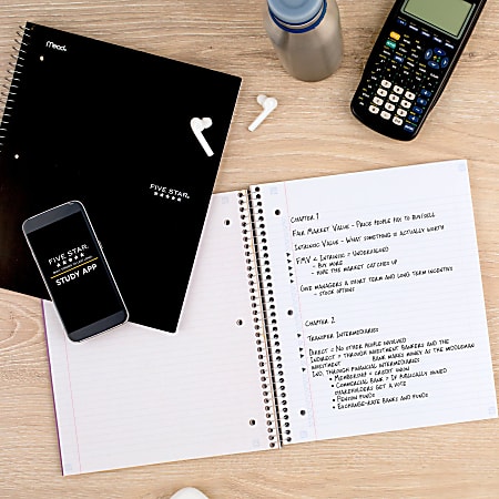 Five Star Wire Bound Notebook 8 12 x 11 5 Subject College Five Star Wire Bound Notebook 8 12 x 11 5 Subject College
