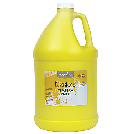 Little Masters™ Tempera Paint, 128 Oz, Yellow, Pack Of 2