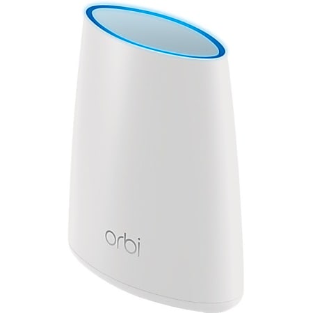 Netgear Orbi RBK44 Wi-Fi 5 IEEE 802.11ac Ethernet Wireless Router - 2.40 GHz ISM Band - 5 GHz UNII Band - 4 x Antenna(4 x Internal) - 275 MB/s Wireless Speed - 3 x Network Port - 1 x Broadband Port - Gigabit Ethernet - Desktop