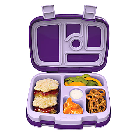  Bentgo® Kids 5-Compartment Lunch Box With Kids 2-in-1