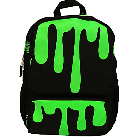 Nickelodeon® Slime? Laptop Backpack, Gel Ink Glow, Black/Green