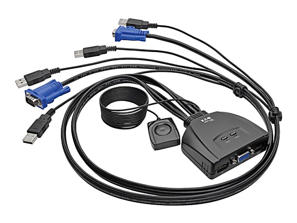 Eaton Tripp Lite series 2 Port USBVGA Cable KVM Switch with