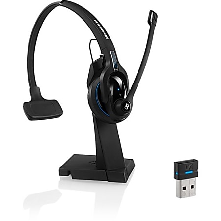 Sennheiser MB Pro 1 UC Headset - Mono - Wireless - Bluetooth - 82 ft - 150 Hz - 15 kHz - Over-the-head - Monaural - Supra-aural - Noise Cancelling Microphone