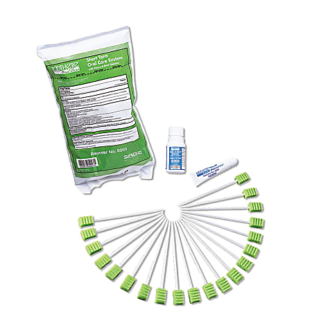 Toothette® Short Term Swab System With Perox-A-Mint® Solution