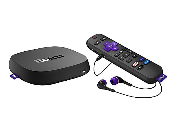 Roku Ultra 4K/HDR/Dolby Vision Streaming Device And Voice Remote Pro With Rechargeable Battery, Black