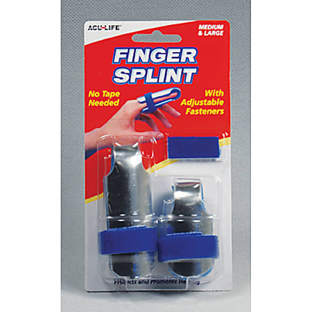 ACU-LIFE® VELCRO® Brand Finger Splints, Medium & Large