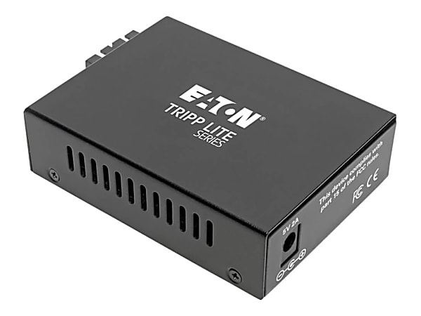 Tripp Lite Gigabit Singlemode Fiber to Ethernet Media Converter, SMF 10/100/1000 SC, 1310 nm, 20 km (12.4 mi.) - Fiber media converter - 1GbE - 10Base-T, 100Base-TX, 1000Base-T - RJ-45 / SC single-mode - up to 12.4 miles - 1310 nm