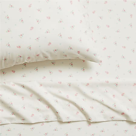 Dormify Isabel Floral Sheet Set, Queen, Pink