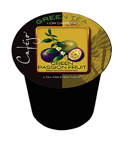 Cafejo® Single-Serve Tea Cups, Green Passion Fruit, 0.4 Oz, Carton Of 24