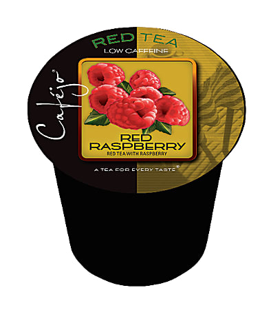 Cafejo® Single-Serve Tea Cups, Red Raspberry, 0.4 Oz, Carton Of 24