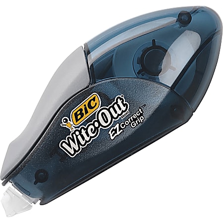 BIC Wite Out EZ CORRECT Grip Correction Tape 33.50 ft Length 1 Lines White  Tape Rubber Grip 2 Pack White - ODP Business Solutions