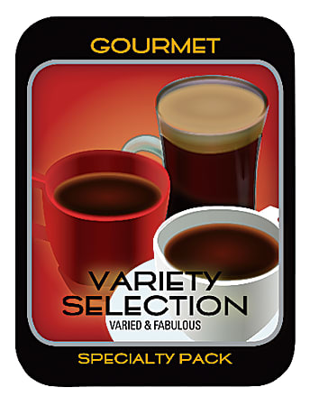 Cafejo® Single-Serve Tea Cups, Variety Pack, 0.4 Oz, Carton Of 24