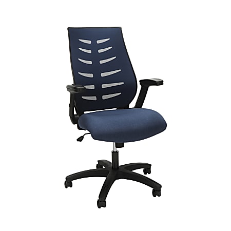 OFM Core Collection Model 530 Mesh Mid-Back Office Chair, Blue/Black